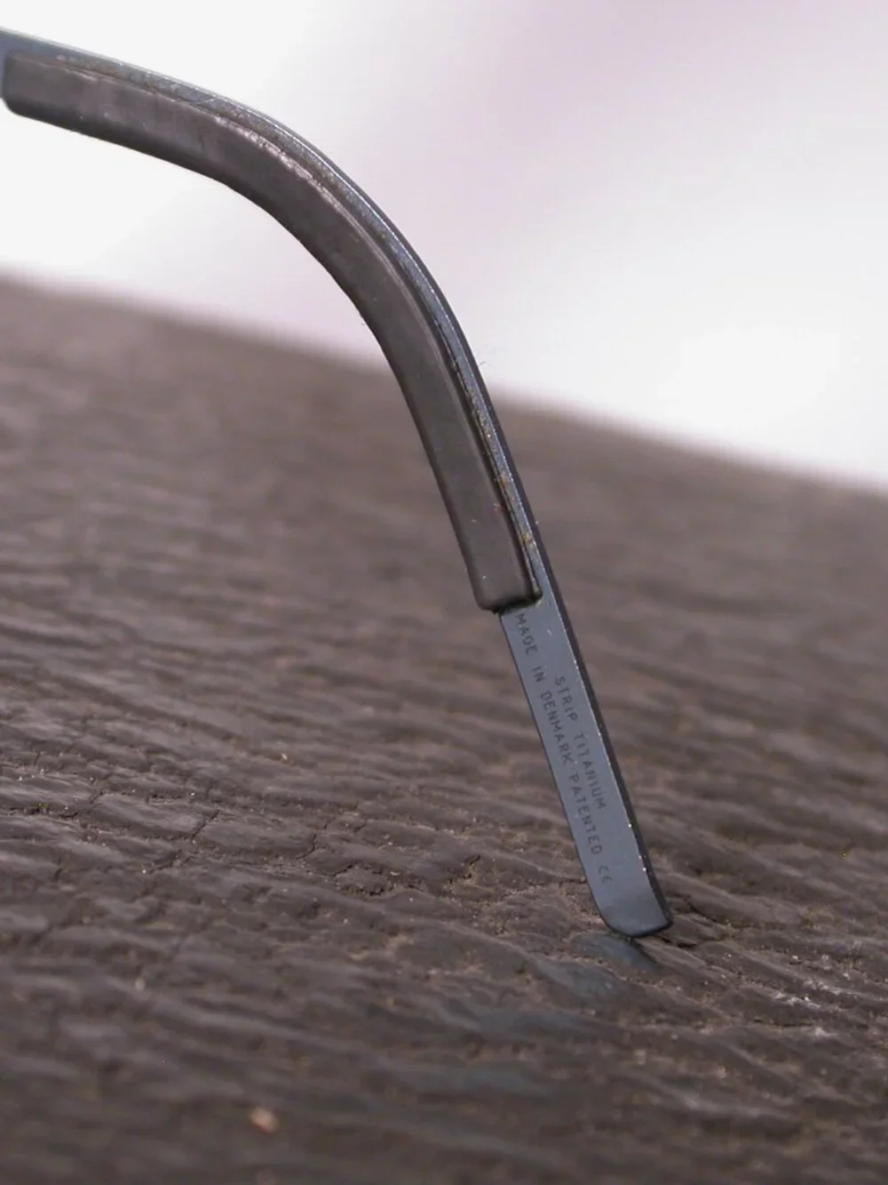 Lindberg Light Blue Strip Titanium Modern Eyeglasses Frames Made in Denmark